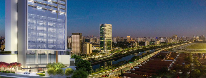 Perspectiva da fachada