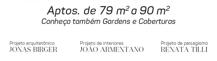 Aptos. de 79m² a 90m²
