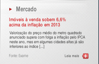 Imóveis à venda sobem 6,6% acima da inflação em 2013