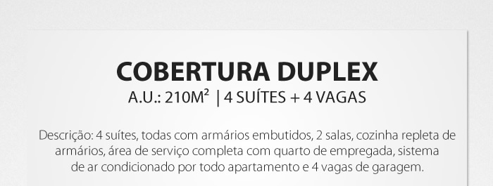Cobertura Duplex