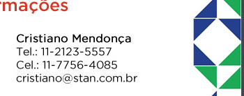 Mais info: Cristiano Mendonza. (11)21235557 | (11)77564085