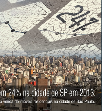 Vendas de imóveis crescem 24% na cidade de SP em 2013