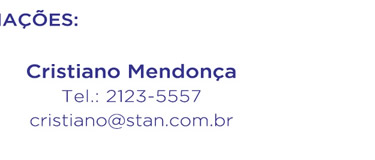 Info: Cristiano Mendonça; 2123-5557