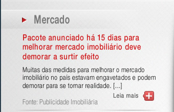 Pacote anunciado há 15 dias para melhorar mercado imobiliário deve demorar a surtir efeito
