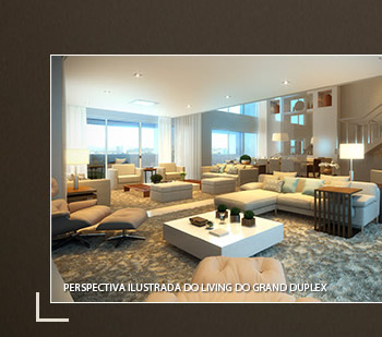 Perspectiva Ilustrada do Living