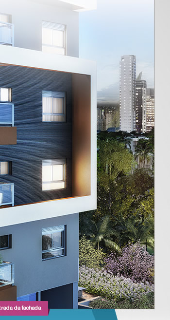 Perspectiva ilustrada da fachada