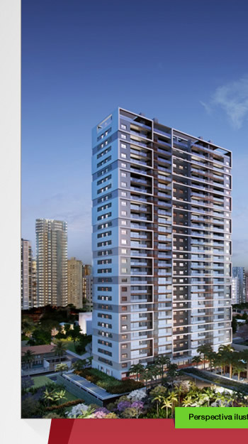 Perspectiva ilustrada da fachada