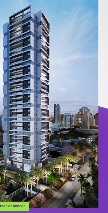 Perspectiva ilustrada da fachada