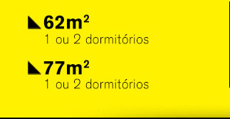 Apartamentos de 41, 50, 62 e 77