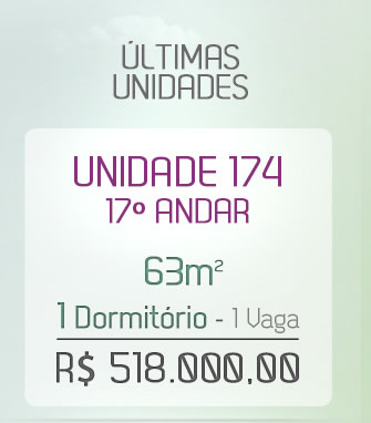 Unidade 174 - 17º Andar - 63m²
