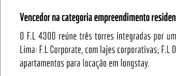 Vencedor na categoria empreendimento residencial e comercial