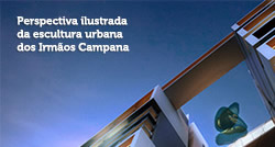 Perspectiva ilustrada da escultura urbana dos Irmãos Campana