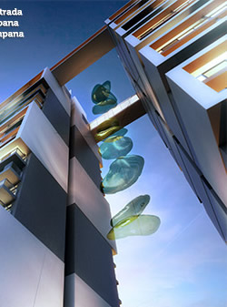 Perspectiva ilustrada da escultura urbana dos Irmãos Campana