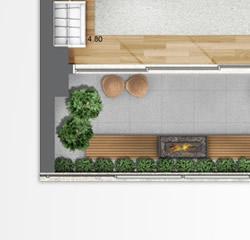 Planta Tipo - Studio - 41m2 (1 vaga)