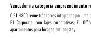 Vencedor na categoria empreendimento residencial e comercial