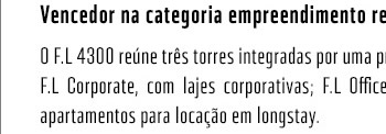 Vencedor na categoria empreendimento residencial e comercial