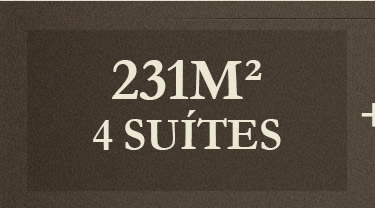 231m², 4 suítes
