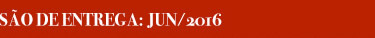 Obras avançadas - previsão de entrega: Jun/2016