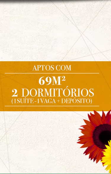 Aptos com 69m²