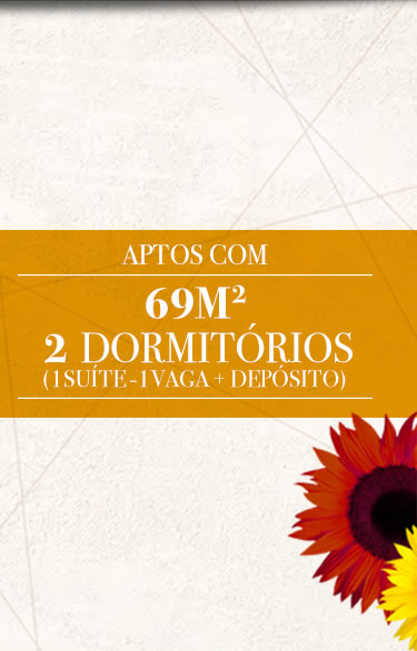 Aptos com 69m²