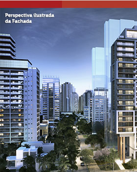 Perspectiva ilustrada da Fachada