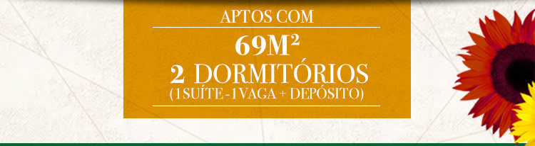 Aptos com 69m2