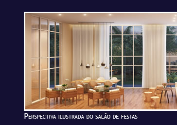 Perspectiva Ilustrada do Salão de Festas