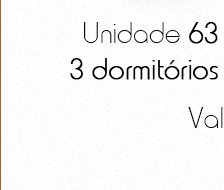 Unidade 63 - 83m²