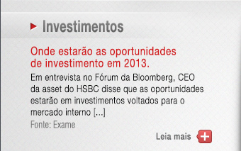 Onde estarão as oportunidades de investimento em 2013