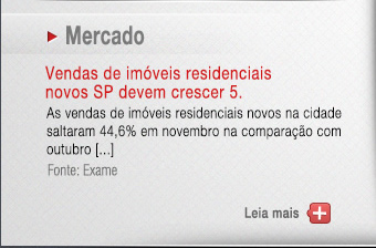 Vendas de imóveis residenciais novos em SP devem crescer 5% 