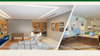 Perspectiva Ilustrada do Salão de Jogos