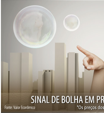 Sinal de bolha em preços de Imóveis é descartado.