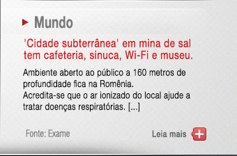 Cidade subterrânea em mina de sal tem cafeteria, sinuca, wi-fi e museu
