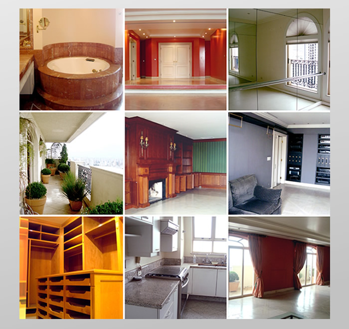 Imagens ilustradas dos apartamentos