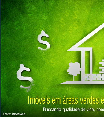 Imóveis em áreas verdes estimulam comprador a pagar mais.