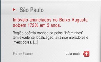Imóveis anunciados no Baixo Augusta sobem 172% em 5 anos