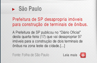 Prefeitura de SP desapropria imóveis para construção de termininais de ônibus