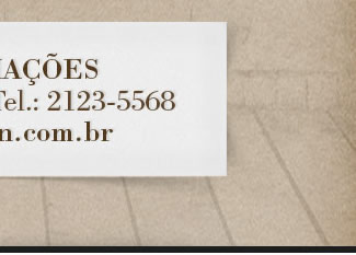 Informações: Jairo Ferreira - Tel: 2123-5568