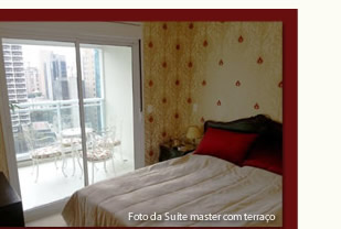 Foto da Suíte Master com Terraço