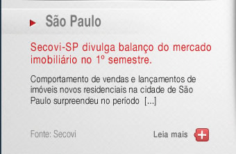 Secovi-SP divulga balanço do mercado imobiliário no 1º semestre