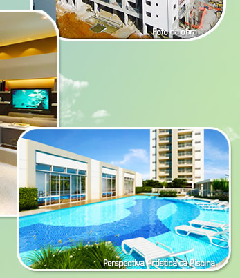 Perspectiva ilustrada da piscina