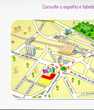 Mapa ilustrado do empreendimento