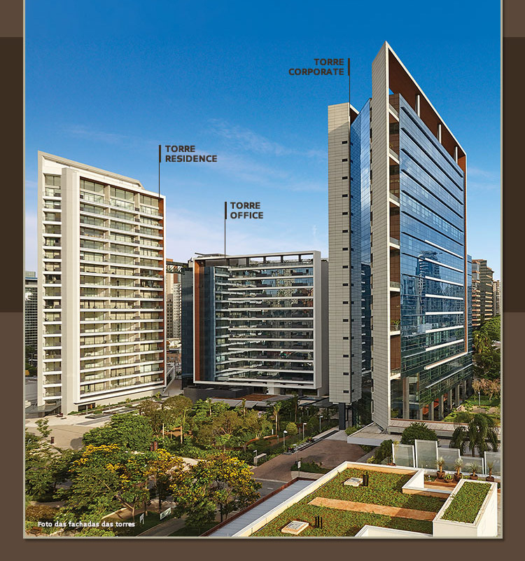 Perspectiva das fachadas