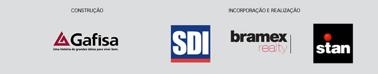 Construção: Gafisa Realização e Incorporação: SDI, Bramex e Stan