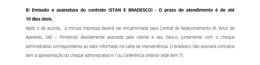 8 - Emissão e assinatura do contrato