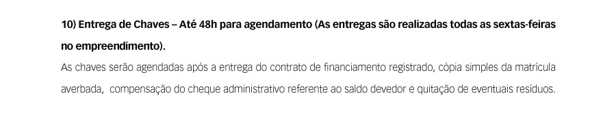 10 - Entrega de Chaves