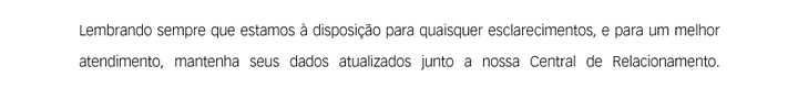 Lembrando sempre que estamos à disposição