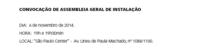 Convocação para Assembleia