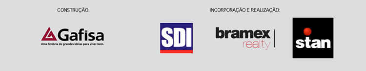 Construção: Gafisa; Incorporação e realização: SDI, Bramex e Stan;