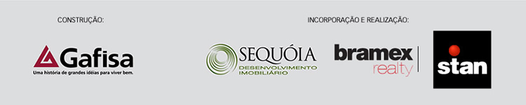 Construção: Gafisa; Incorporação e realização: Sequóia, Bramex e Stan;